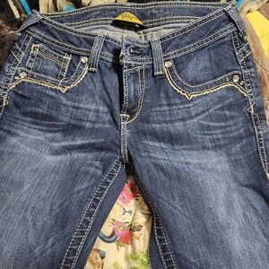 Ariat Women's Boot Cut Jeans - Dark Blue